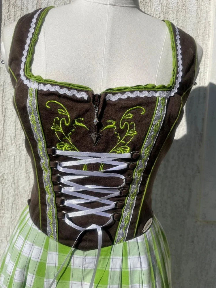 Dámské dirndl šaty selský styl Oktoberfest vel. XS