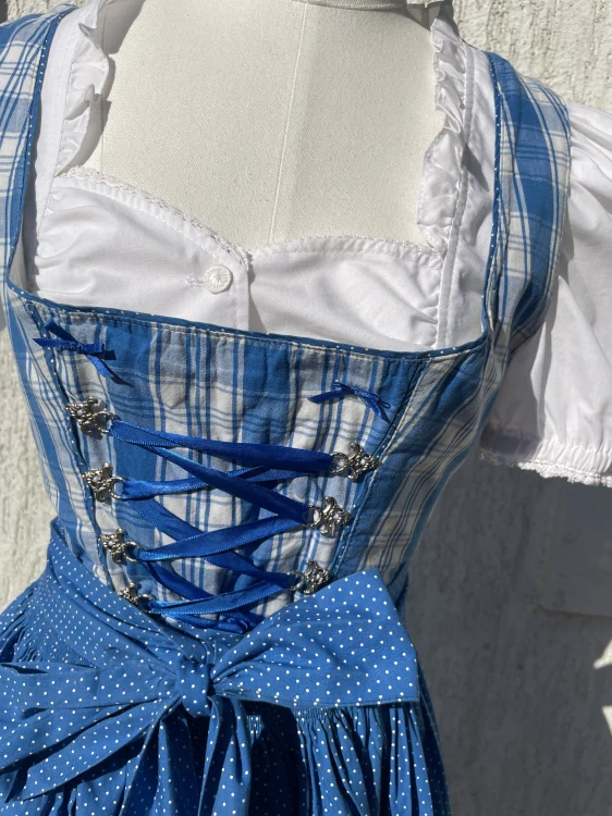 Dámské dirndl šaty selský styl Oktoberfest vel. 36