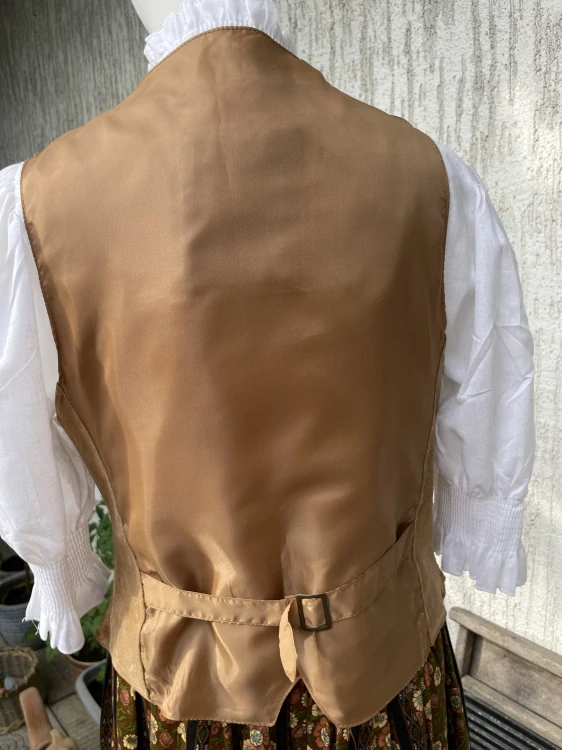 Dámská kožená vesta coutry, dirndl, selský styl vel. 40