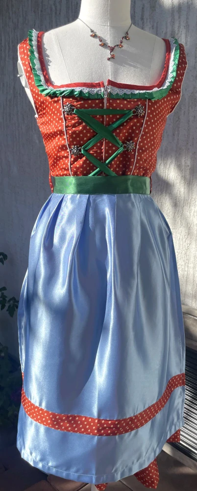 Dámské dirndl šaty selský styl OKTOBERFEST vel. 36