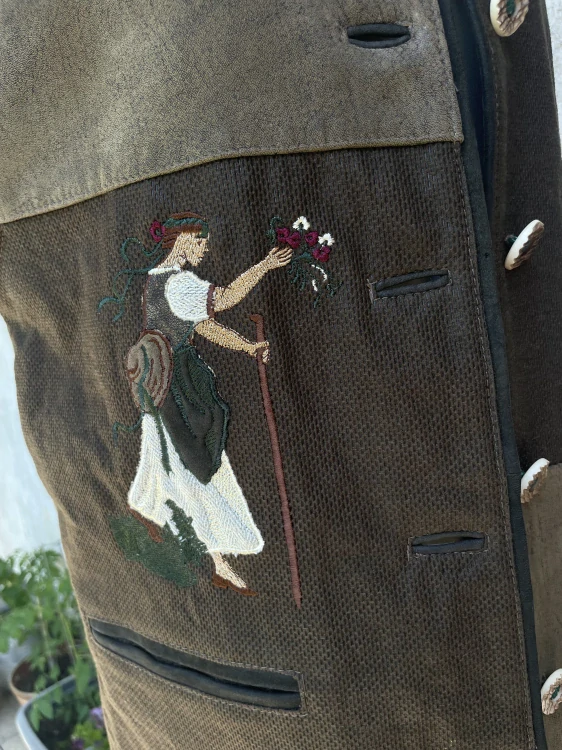Dámská vintage vesta selský, country styl vel. 38