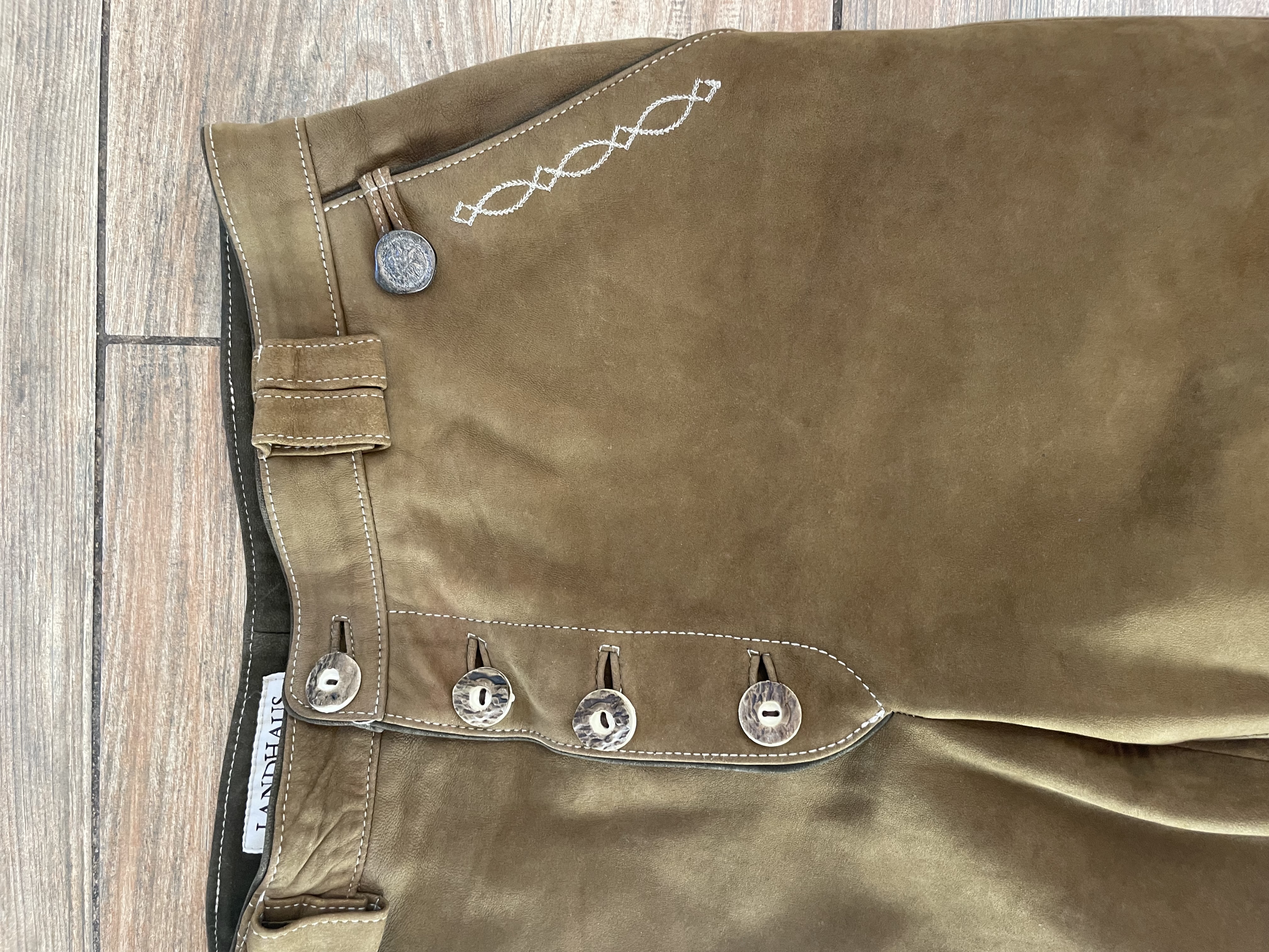 Pánské kožené kalhoty dirndl, selský, country styl vel. M