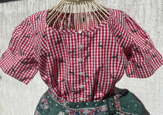 Dámská halenka v selském, dirndl stylu vel. 42