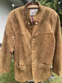 Pánské kožené sako v selském, western, country stylu vel. XL