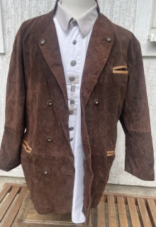 Kožené sako v selském stylu Oktoberfest vel. L/XL