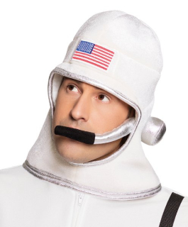 Bílá látková kukla kosmonaut, astronaut