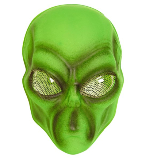 karnevalová Maska mimozemšťan, UFO PVC