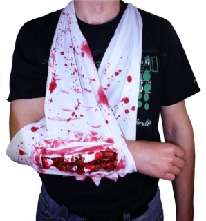 KARNEVALOVÝ DOPLNĚK ZOMBICE zlomená paže